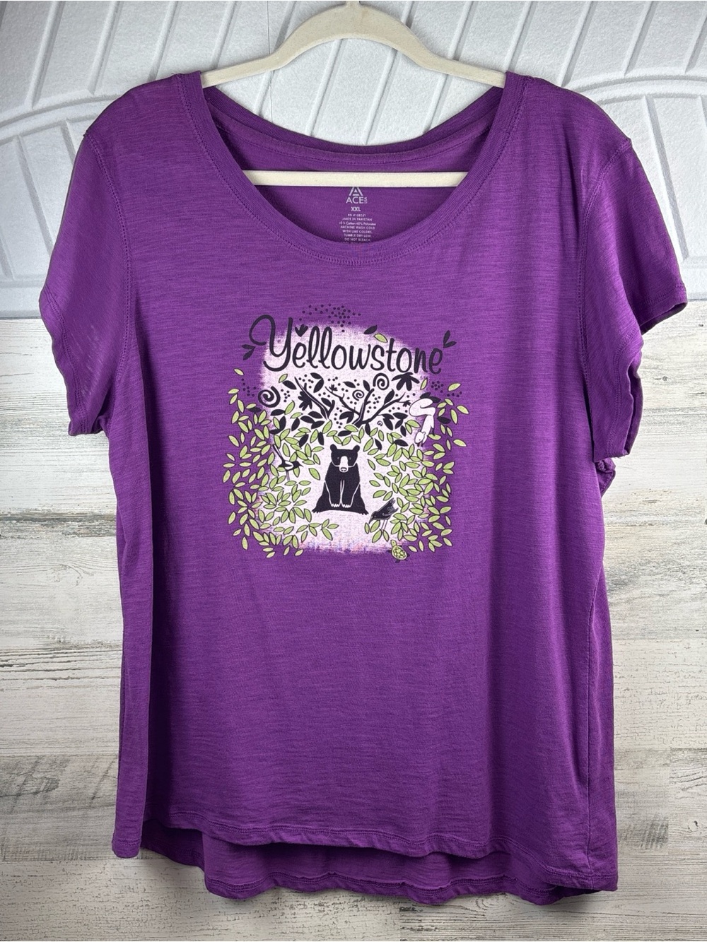 Yellowstone Women's Short Sleeve Graphic Tee - Purple